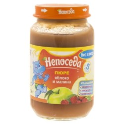 Пюре Непоседа яблоко малина без сахара с 5 мес. 190 г