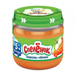 Пюре Спеленок яблоко морковь без сахара с 5 мес 80 г