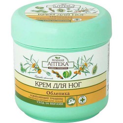 Крем для ног Зеленая аптека облепиховый заживляющий трещины 300 мл