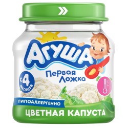 Пюре Агуша Первая ложка цветная капуста с 4 мес 80 г