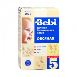Каша безмолочная Bebi овсяная с 5 мес 200 г