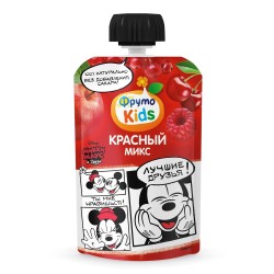 Пюре ФрутоKids красный микс яблоко черешня малина красная смородина с 5 мес 90 г