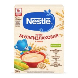 Каша безмолочная Nestle мультизлаковая 4 злака с 6 мес 200 г