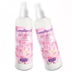 Спрей для лица и тела Compliment Арома Розовый цветок 250 мл