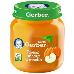 Пюре Gerber яблоко тыква с 5 мес 130 г