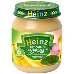 Пюре Heinz яблочно-банановый салатик 120 г