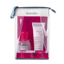 Набор подарочный, Bioderma (Биодерма) 75 мл + 100 мл Сенсибио маска + Н2О (мицеллярный раствор)