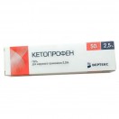 Кетопрофен-ВЕРТЕКС, гель д/наружн. прим. 2.5% 50 г №1 туба