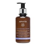 Пенка для лица и контура глаз, Apivita (Апивита) 200 мл арт. G72834 очищающая с оливой лавандой и прополисом флакон с дозатором-помпой