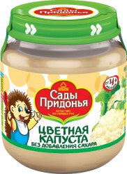 Пюре Сады Придонья цветная капуста с 4 мес 120 г