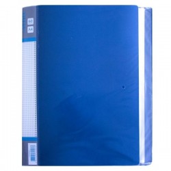 Папка deVente с 60 карманами синяя