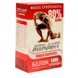 Протеин Атлант 1 кг 80% белка