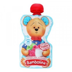 Пюре Bambolina яблоко малина сливки с 6 мес. 90 г