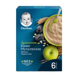 Каша безмолочная Gerber Мультизлак яблоко чернослив 180 г